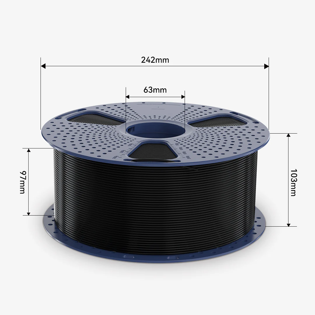 PLA Meta(Macaron Colors) 3KG Large Spool 3D Printer Filament 3KG - Image 3