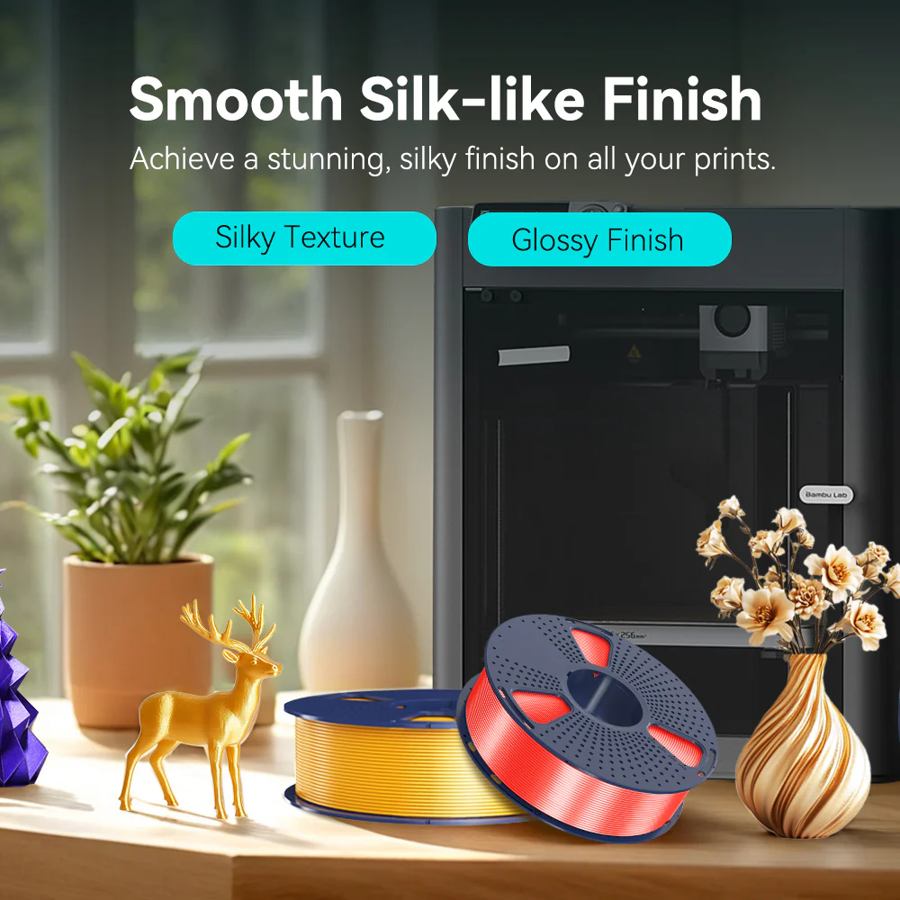 SILK Filament 3KG Large Spool 3D Printer Filament 3KG - Image 6