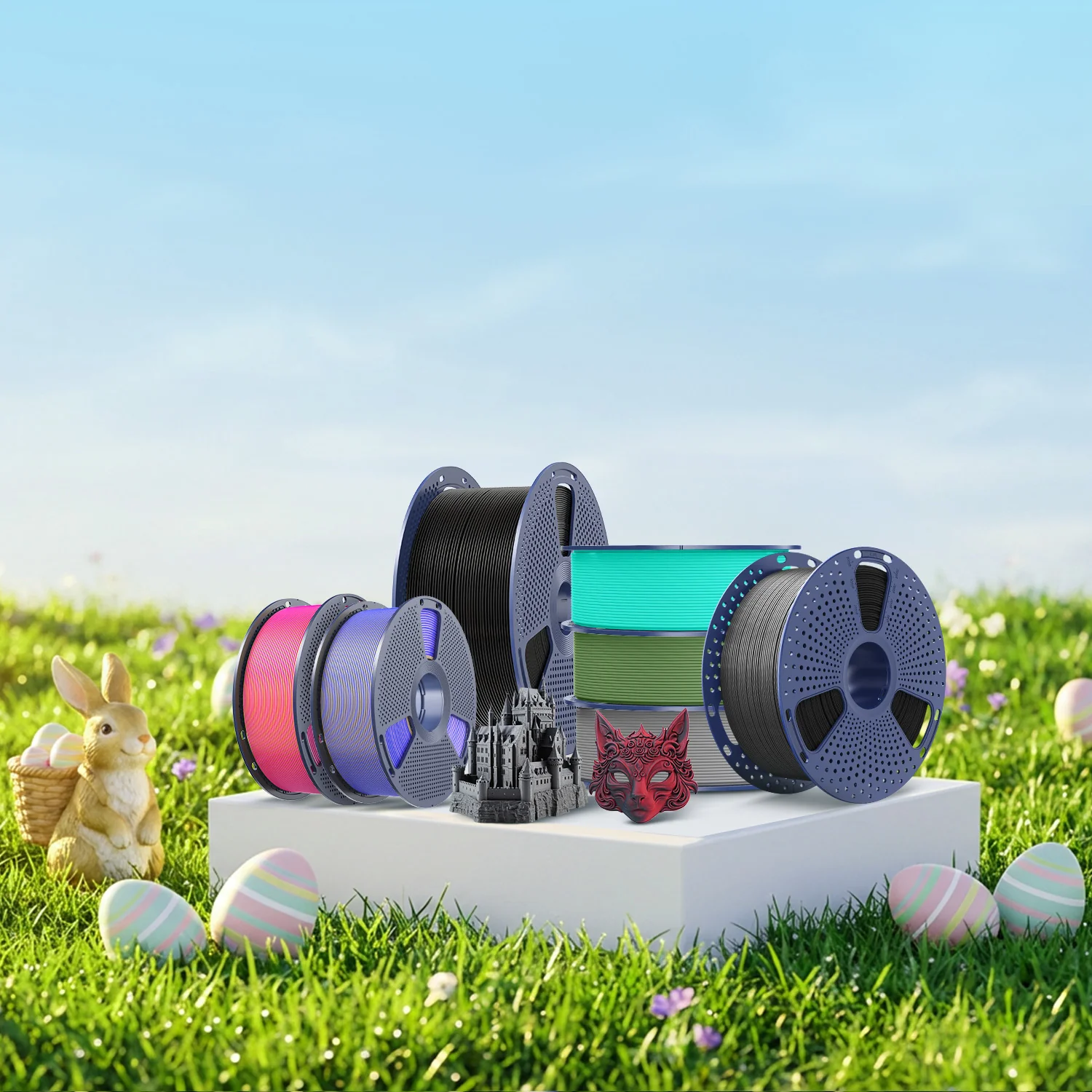 [Europe Only] Spring Clearance, 3D Printing Special Offers Collection, FDM 3D Printing Filament, LCD Resin and 3D Printing Mates Clearance Sales